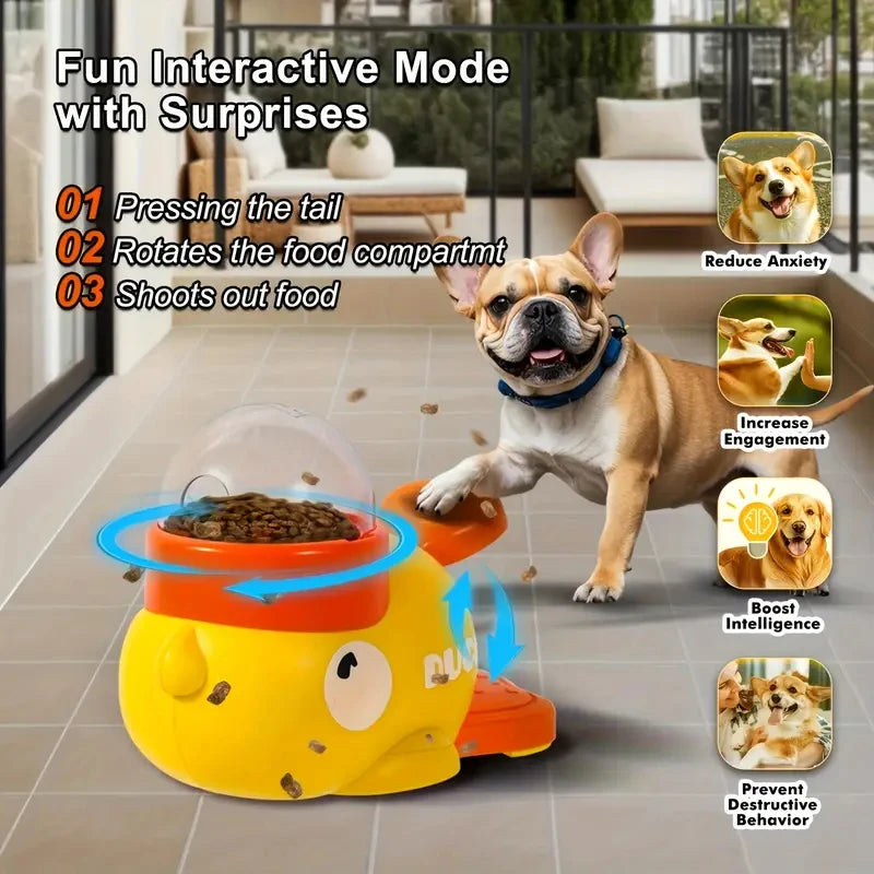 Calming Duck Puzzle Feeder for Dogs & Cats