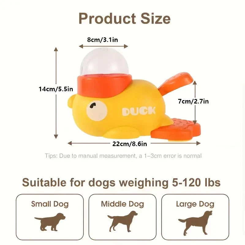 Calming Duck Puzzle Feeder for Dogs & Cats